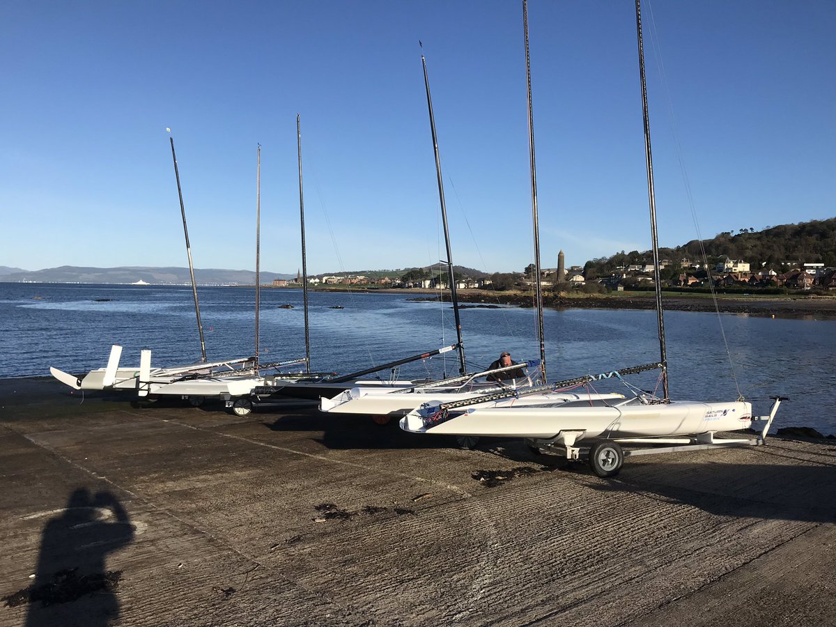 scotsfinn's tweet photo. All ready for the start of the HARKEN Winter Series at Largs SC ... keen these Scots https://t.co/woZJEVq1kt
