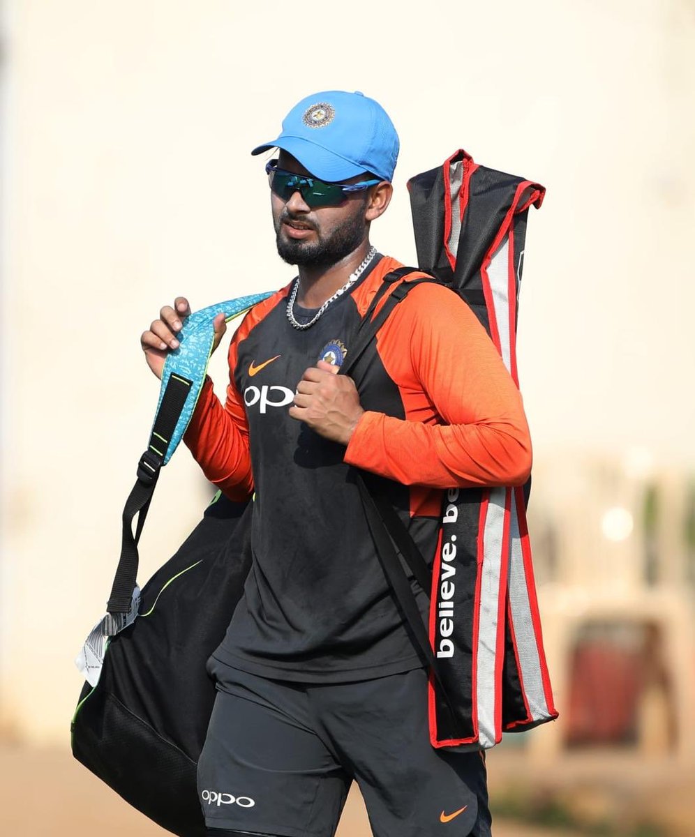 RishabhPant17's tweet photo. Mumbai Calling! Ready to take on the Windies in Aamchi Mumbai! https://t.co/83dpdn2Fxh