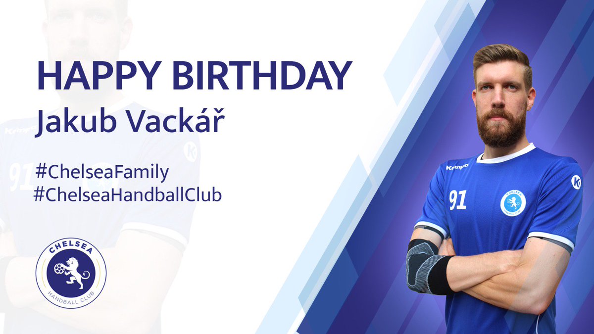 ChelseaHandball's tweet photo. HAPPY BIRTHDAY!! 

The whole Chelsea Family wishes a very happy #birthday to Jakub. Have a great one! 🤾🏻‍♂️🎂

#chelseafamily 💙💙
#ChelseaHandballClub 

(Thanks @NOliveira2012 and @Greenvahn 📷💻🖱️) https://t.co/bDs5z79Bd5