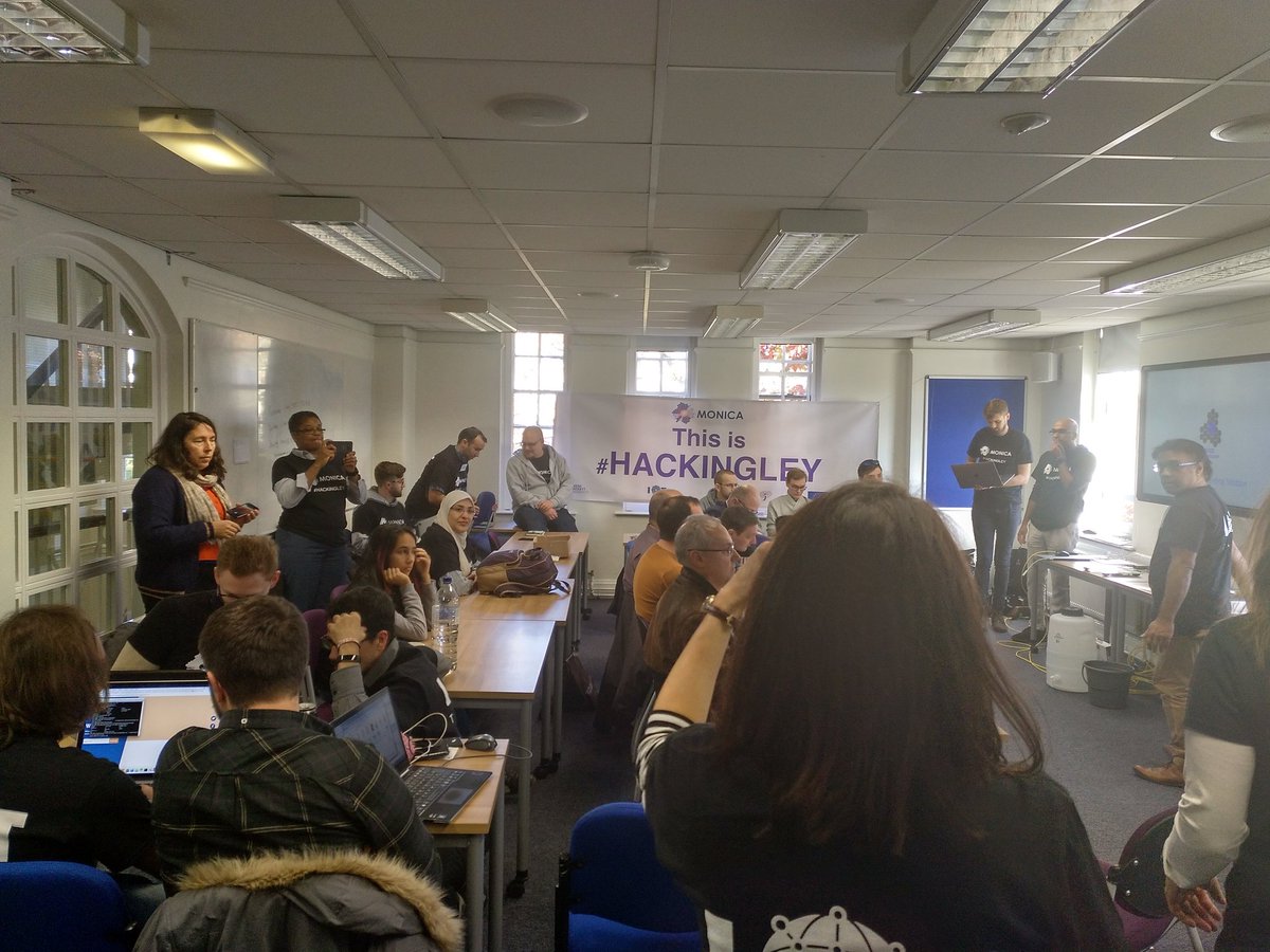 IotTribe's tweet photo. All ready for our great teams pitches! The prize is getting closer and closer. Good luck to all the hackers!! #hackingley https://t.co/AGCBO12J8T