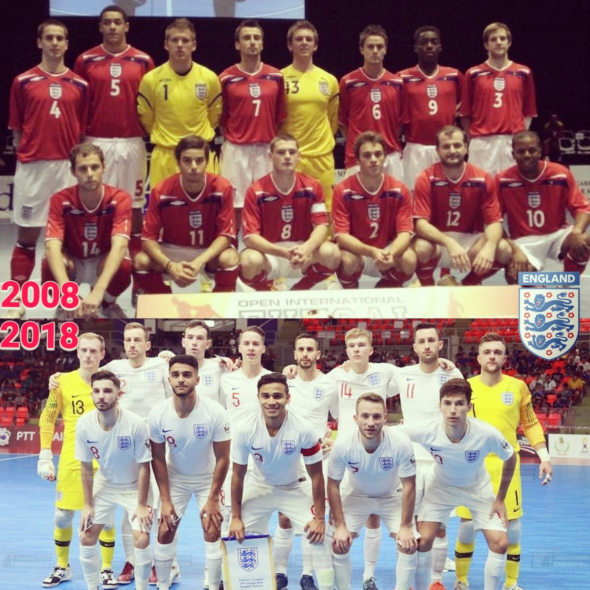 DougReedFutsal's tweet photo. Celebrating 10 years since my @England debut against Holland on 28th Oct 2008. To young players with ambitions to represent their country, it is more than worth all the sacrifices &amp; hard work required to get there &amp; have such amazing experiences with fantastic people. 🦁🦁🦁🏴󠁧󠁢󠁥󠁮󠁧󠁿 https://t.co/JGBufelZd3