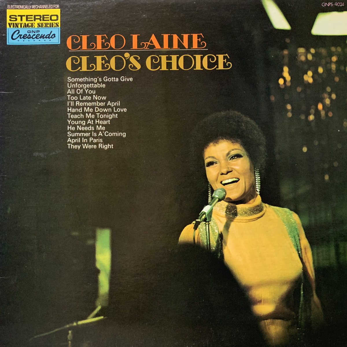 suejazz2's tweet photo. 「Return To Carnegie / Cleo Laine」
Recorded January 13, 1976 https://t.co/0Sn8zsQCAc