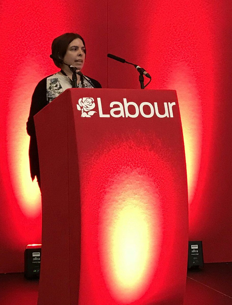 UNISONRegSec's tweet photo. It's @UNISONEastern show this morning at #LabEast18 the amazing @samantha_hemraj speaking on the right of everyone to have a warm, safe and dry house to live. https://t.co/4hogJ5wLuC