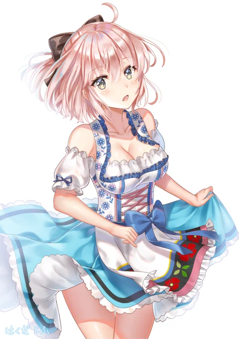 『ドイツのディアンドルっぽい衣装を着た沖田さん』を描きました。
°˖✧◝(⁰▿⁰)◜✧˖°
#FGO #FateGO 