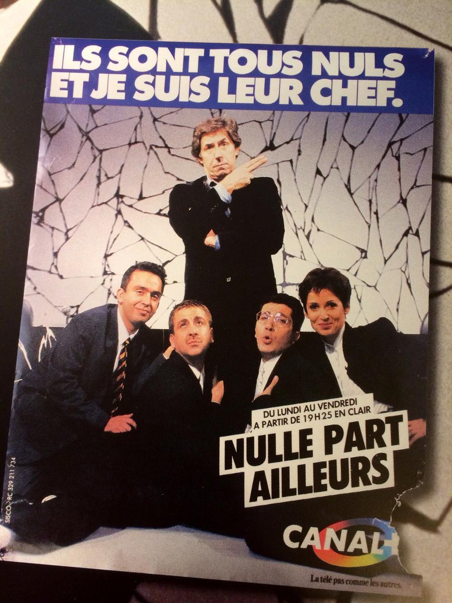 lesnulsfr's tweet photo. Publicité  pour Nulle part ailleurs en 1987, avec Philippe Gildas. https://t.co/ekuZ4CBp0O