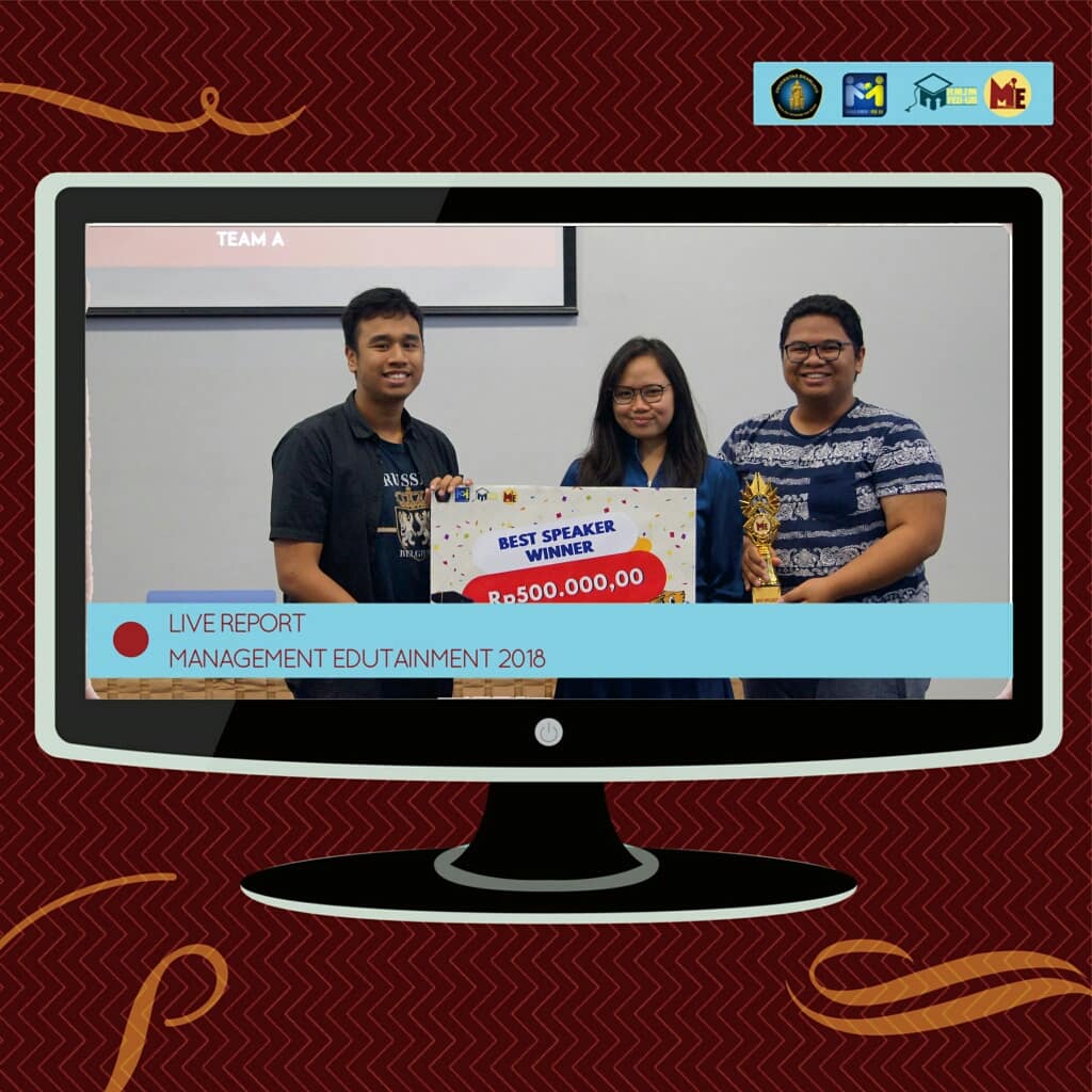 DEBAT_ME2018's tweet photo. 💥 EVENT UPDATE 💥

Here is coming .. 
The winner of management edutainment 2018 

 1st place 
2nd 
3rd
4th
Best speaker 

Congratulations for all Winners and hope you have a good days a head ! 

Well , see you on Management edutainment 2019 https://t.co/d2yfDB7gvu