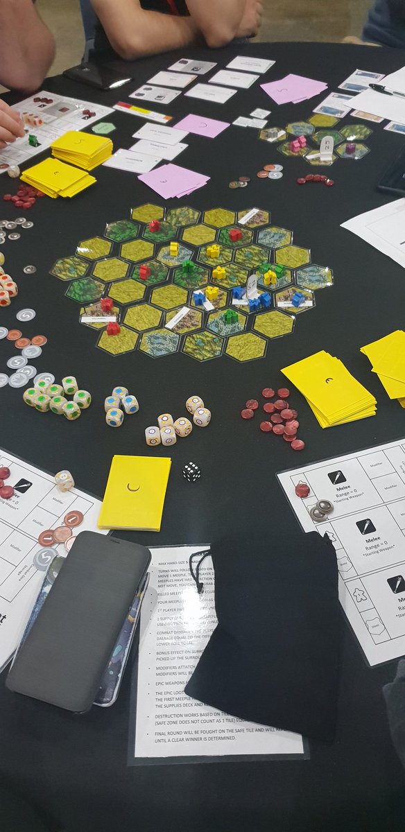 Rumgames1's tweet photo. Thanks again to all the people who helped playtest our Untitled Battle Royale Boardgame @PAXAus and a big thanks to #PAXCollaboratory for giving us the opportunity. We will take onboard everyone's feedback and hopefully bring an improved prototype to the next one! https://t.co/RzAY9JFi0C
