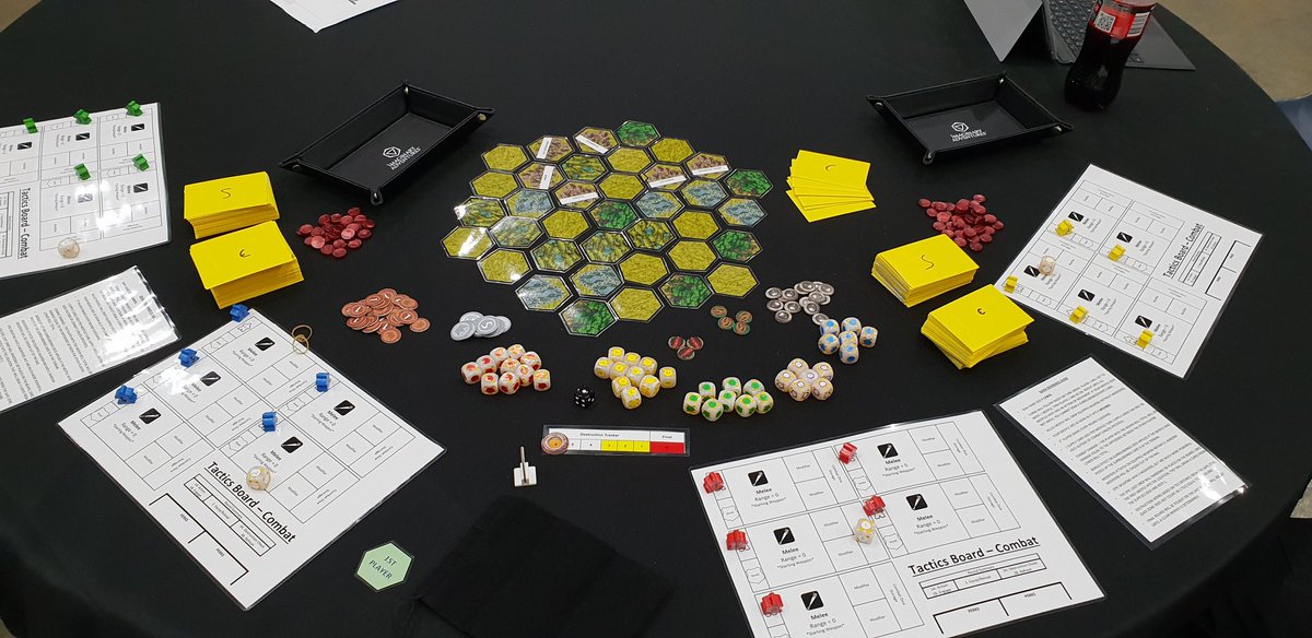 Rumgames1's tweet photo. Thanks again to all the people who helped playtest our Untitled Battle Royale Boardgame @PAXAus and a big thanks to #PAXCollaboratory for giving us the opportunity. We will take onboard everyone's feedback and hopefully bring an improved prototype to the next one! https://t.co/RzAY9JFi0C