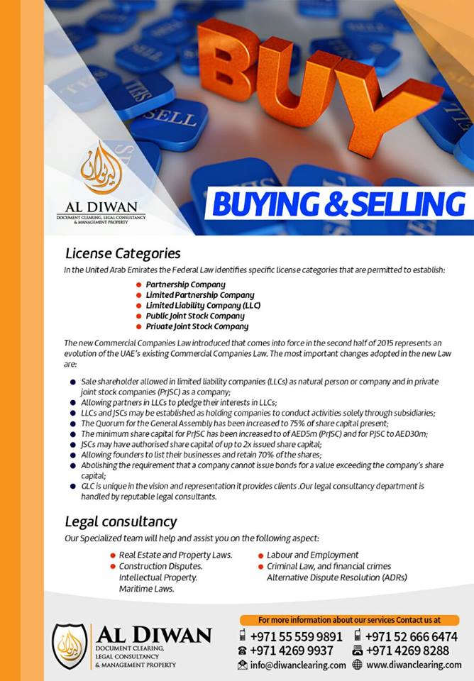DiwanClearing's tweet photo. Buy and Sell Business in Dubai
License Categories https://t.co/3EC7RBjGU1