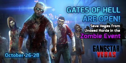 playgangstar's tweet photo. 🗣 Hey, Gangstars!
Zombie event is about to end! 😱
Hurry up to save the city!
Play NOW 👉 https://t.co/x1po9tG7F9
#GangstarVegas #ZombieEvent https://t.co/JGYS7iDl7P