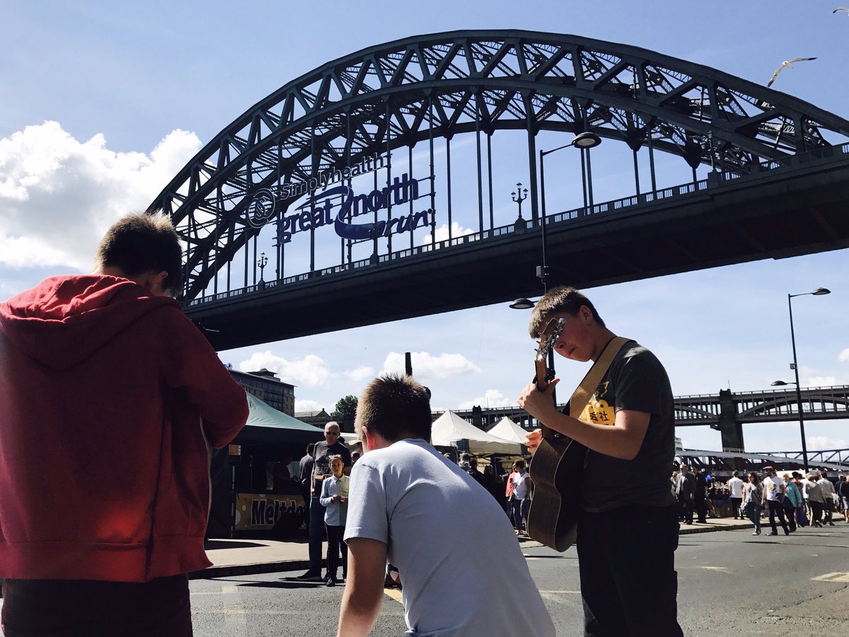 trilogy3band's tweet photo. We’re heading to the Quayside market for some busking this morning. #Trilogy https://t.co/FbTewWKL54