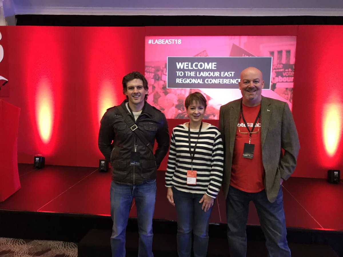 SuffolkCoastLab's tweet photo. Conference Delegates Jack Morelli, Tracy Murphy and Mark Jones have used their time this weekend to establish and develop relationships with comrades from across Suffolk and the region as a whole ✊ 
#LabEast18 #TurnSuffolkRed 🚩#ForTheMany #GTTO https://t.co/YJJj0xMepT