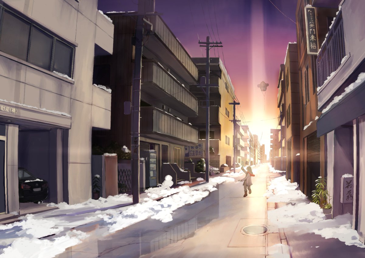 桜犬 さくらいぬ در توییتر イラスト ノスタルジー 仕事絵 ようやく形になってきたっす