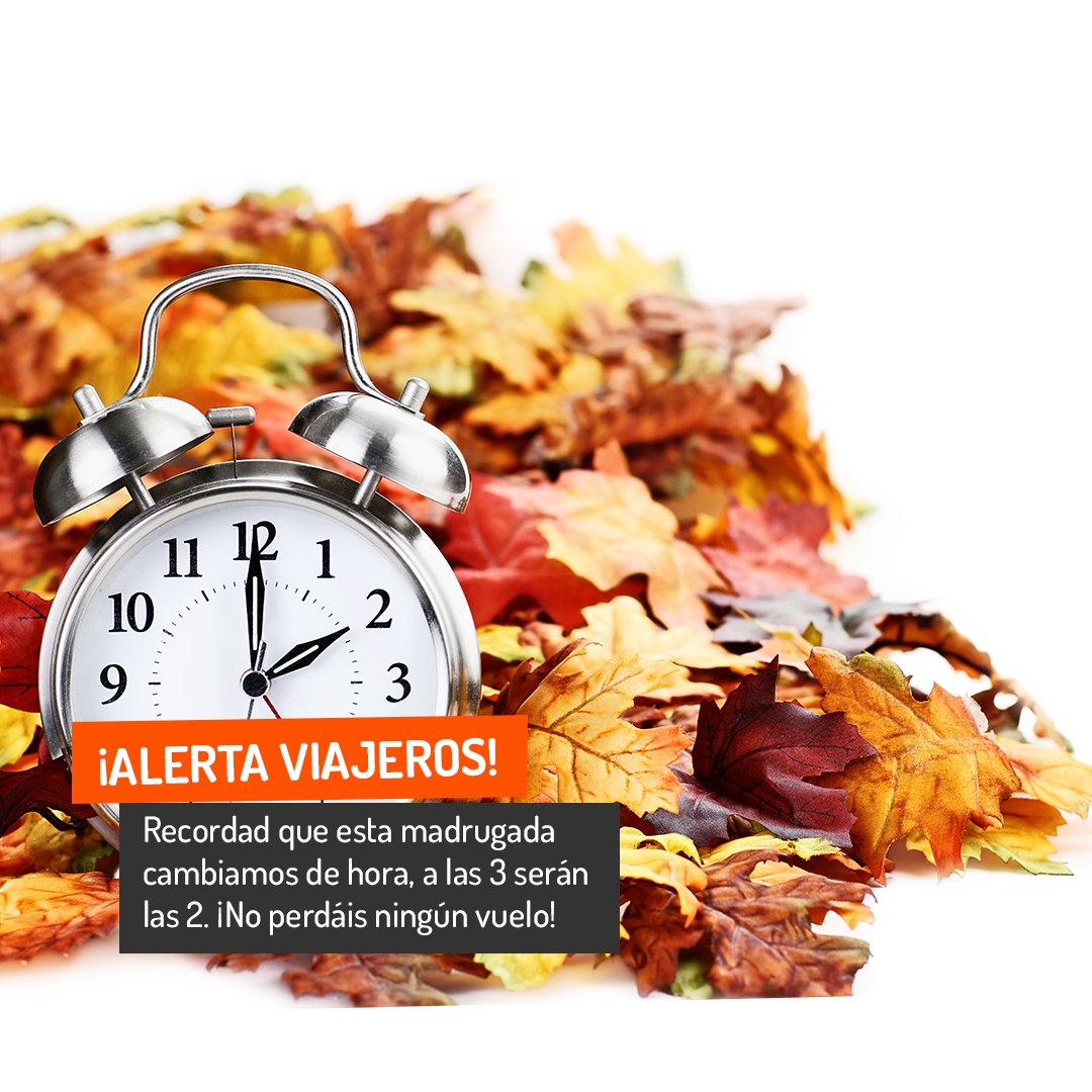 MisterFly_es's tweet photo. ⚠ #CambiodeHora viajeros https://t.co/WxUD3NV6C6