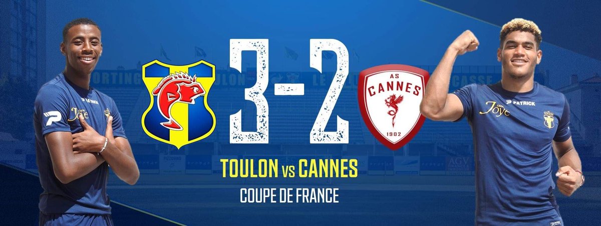 sportingtoulon's tweet photo. L’aventure continue en @coupedefrance pour le @sportingtoulon
#7emetour #CoupedeFrance #toulon https://t.co/hOC83dm9Nn