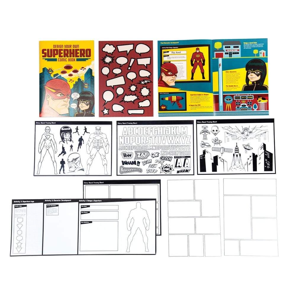 This amazing 'design your own' superhero comic book is a great idea for indoor fun..  It helps #kids to channel their #creative skills to come up with their own characters and story.  It's just £8.99 in our little extras section #gifts #giftsforkids
buff.ly/2z96YKK