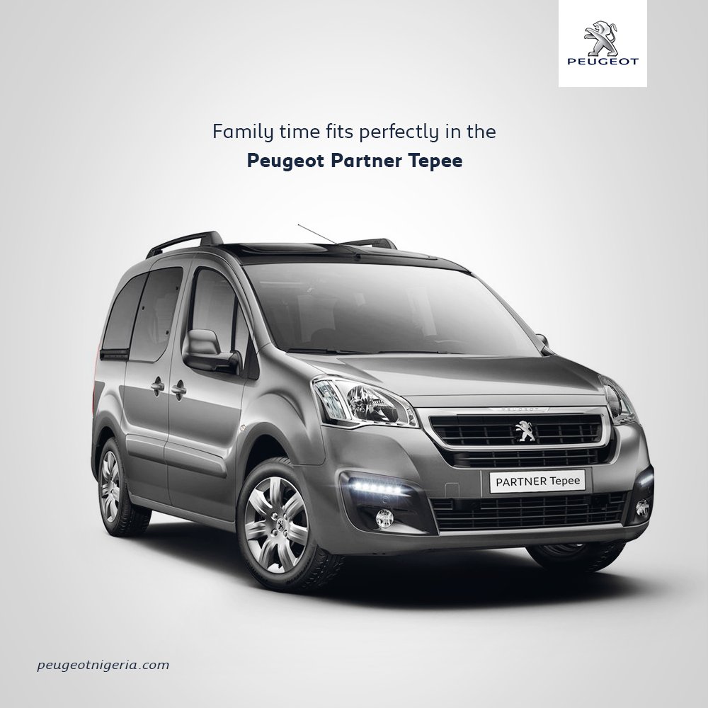 PanNigeriaLtd's tweet photo. Family time fits perfectly in the #PeugeotPatner
#PartnerTepee #PeugeotPatner #patnerTepee #peugeotnigeria #peugeot https://t.co/Gef85gyEpG