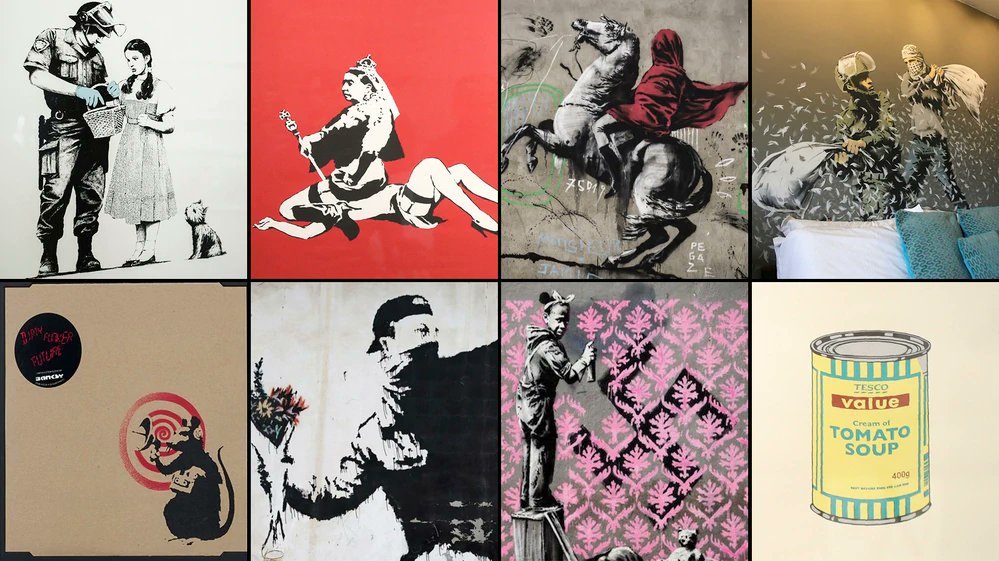 infobaeamerica's tweet photo. El misterio Banksy: arte y guerrilla del desconocido más famoso del mundo https://t.co/eZBfOF8CRd | Por Guillermo E. Pintos https://t.co/I82ru0pmuu