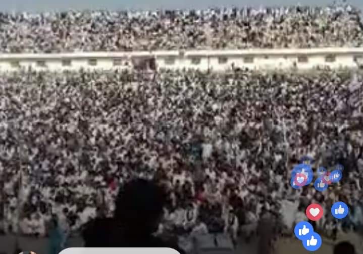 Imtiazwaziri's tweet photo. Massive participation of Pashtuns in #PTM today's protest in #Bannu is a public referendum against the pro terror state &amp; its state terorism https://t.co/YWuKV7fa1L