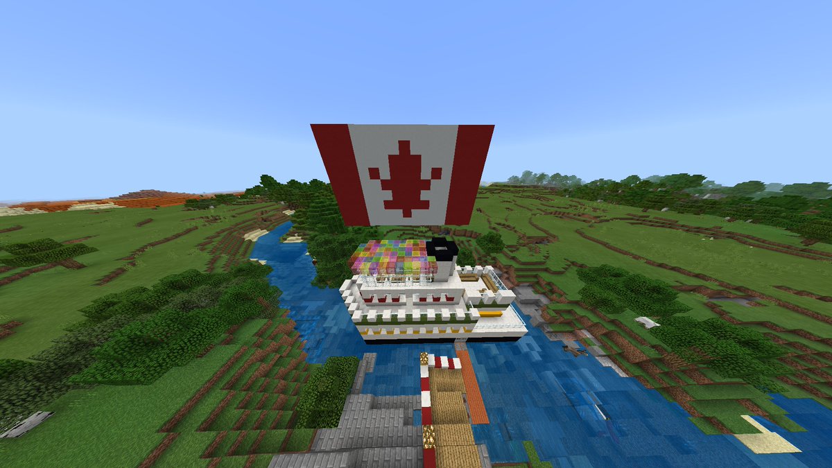 Super impressed by @MsD_QOH's students pun &amp; solutions for goal 17 "PartnerSHIPS" for #SDGs :) Ss built a cruise ship to facilitate global partnerships &amp; #TeachSDGs! All part of the #MinecraftEDU #SustainabilityShuffle initiative... now off to Malaysia! #MIEExpert <a href="/PlayCraftLearn/">Minecraft Education</a>