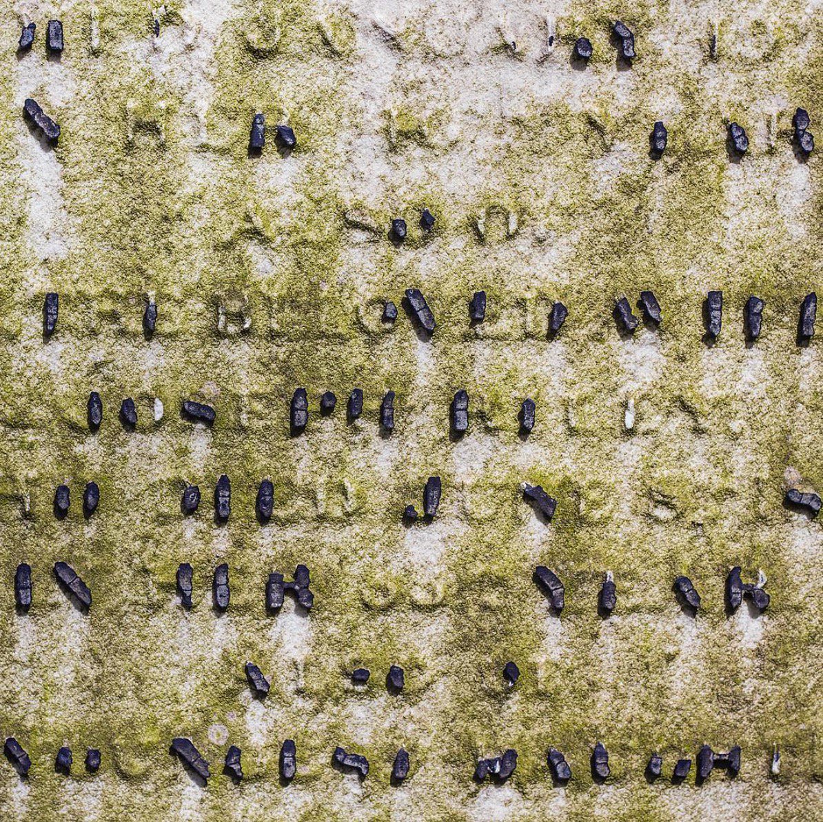 luketonge's tweet photo. More #FontSunday 'Fading Fonts' from Birmingham, this time grave type from the Jewellery Quarter... @DesignMuseum @ghostsigns #FadingFonts https://t.co/9pLysnYlHu