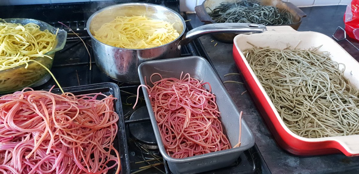 HoustonP1986's tweet photo. My husband is always so understanding of my need to colour food while proclaiming, "oh, the kids will just love this!" #p1 #messysounds #halloween #poorkitchen https://t.co/vP2CITwk3M