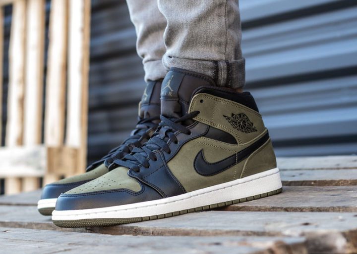 jordan 1 olive canvas mid