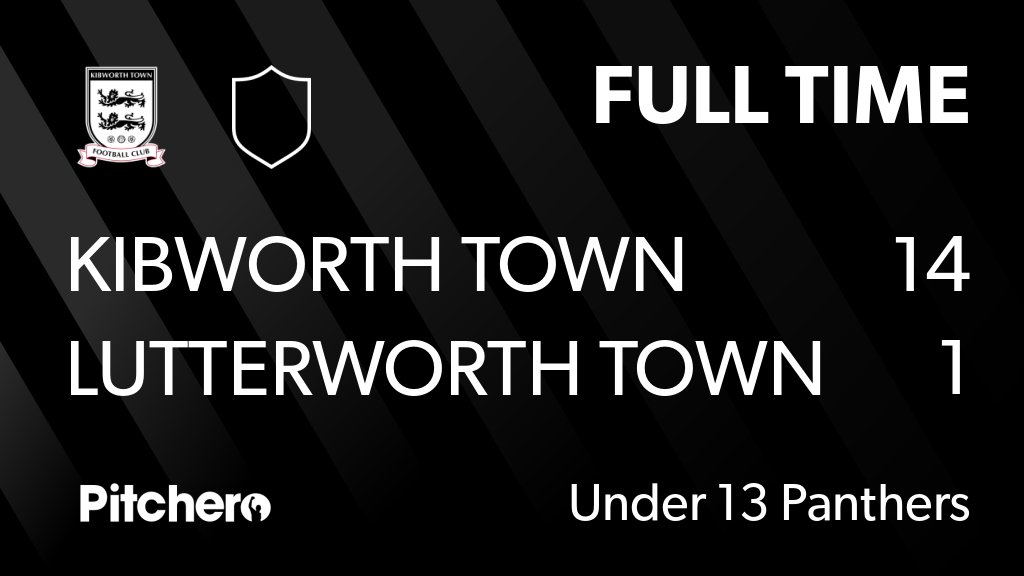 KibworthTownFC's tweet photo. FULL TIME: Kibworth Town Football Club 14 - 1 Lutterworth Town Dynamos U13
#KIBLUT #Pitchero
https://t.co/QnWwkbnuWM https://t.co/ZDjQzSho5O