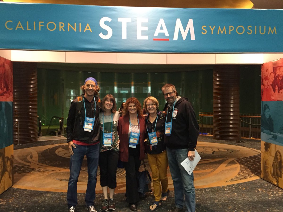 Awesome team gathering tools for more STEAM education! #CASTEAM18 #SteindorfStrong #CambrianSchoolDistrict