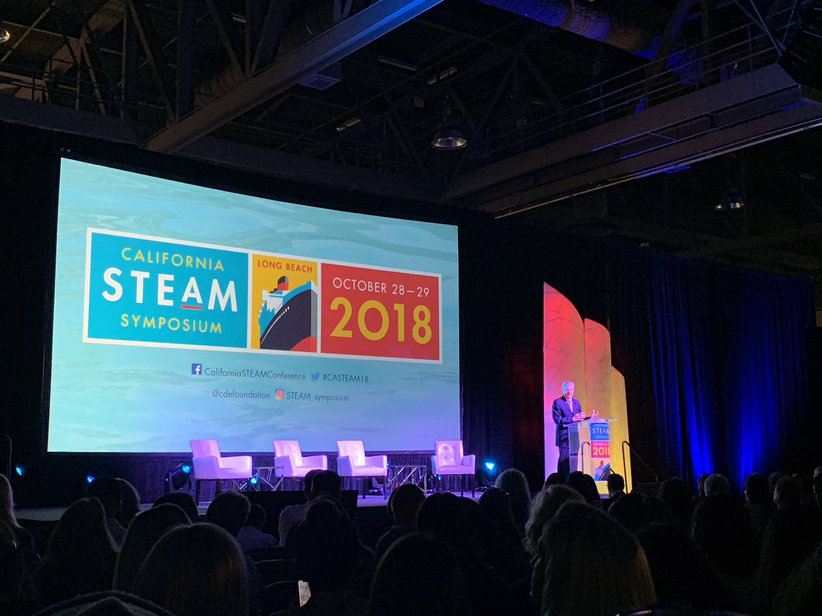 RoniMacD's tweet image. Excited to be at my first #casteam conference. State Superintendent Tom Torklakson kicking things off!#casteam18