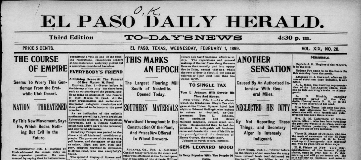 The in-game paper also uses headers & sub-headers in a way that was very characteristic of American journalism. By the end of the 19th century, some British papers (particularly evening & weeklies) started using similar strategies, but it was very much an American invention.