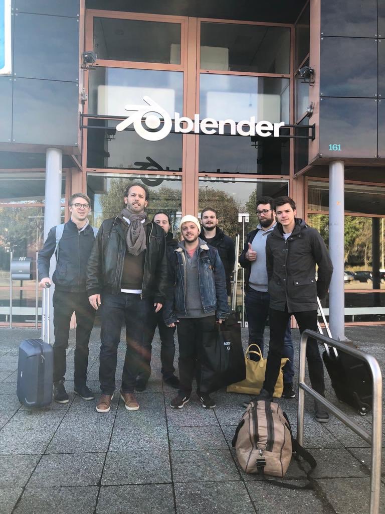 cube_prod's tweet photo. We had a great time and talk with @tonroosendaal @fsiddi and @artificial3d at the Blender foundation! Thanks for this #bcon2018 ! #b3d https://t.co/ZISiYGjCmD