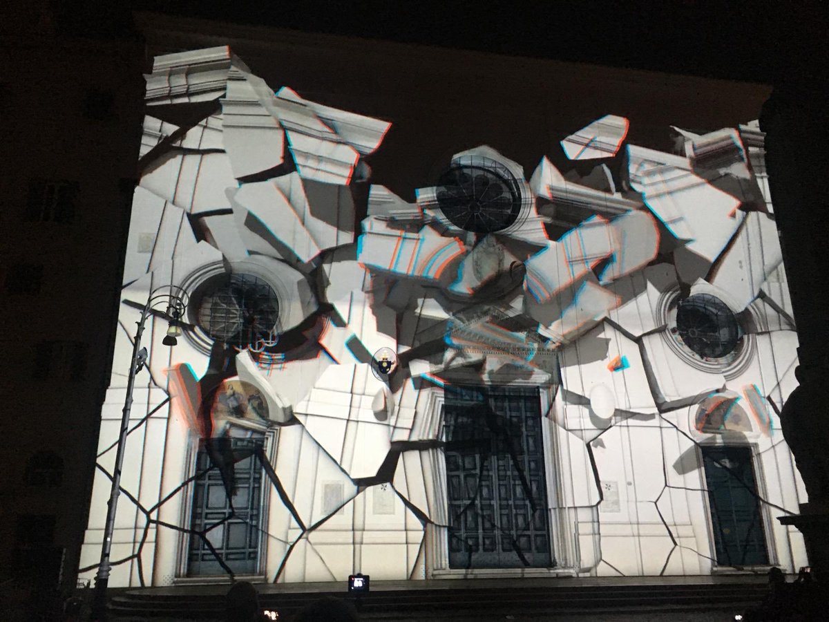 archivetro's tweet image. La candida facciata di S. Maria Sopra Minerva ha fatto, per fortuna, solo da sfondo  allo spettacolo di 
#videomapping per #VideocittÀ.

Onionlab “Diplopia”
Piazza della Minerva
#SolidLight #Roma

#BuonaDomenica, cara Claudia e amici di #RomeisUs

#fotografie di mia figlia Giulia