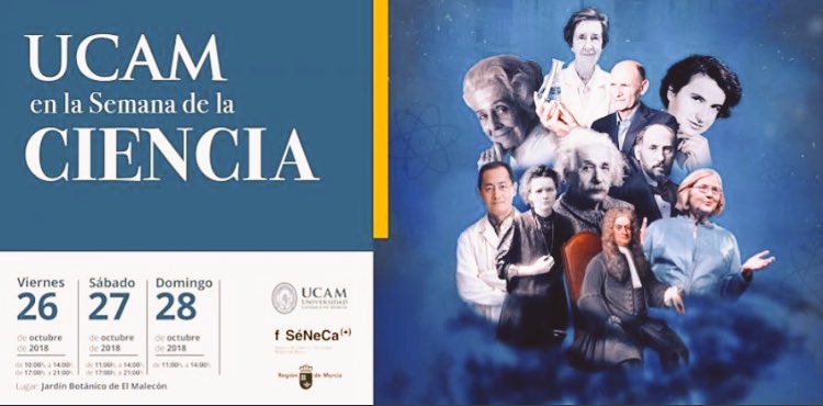 GloriaCAFD's tweet photo. ¡Bonita mañana de domingo hoy en #SeCyT18! 👩🏽🔬🧠💡🔬 @UCAM_CAFD @UCAM_Investiga @FundacionSeneca #ESTPORT #ARETÉ #DUALCAREER https://t.co/PdNReaXvIW