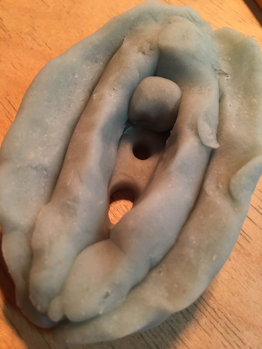 HeatherConsent's tweet photo. Pretty proud of my playdough vulva made in the session with @squisquasque. Followed up with a chat about the importance of naming your genitalia accurately - no more tuppences, front bums or vaginas! #vivavulva #SexEdCon https://t.co/Gjko4Xvhdt