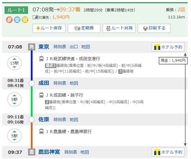 タケゴラ Twitterren 11 3のacl 決勝の時に電車で東京駅から鹿島神宮駅まで向かう電車 鹿島線はこの3本以外に15 00キックオフにちょうどいい時間帯の電車がないので注意 タケゴラ Twitterren 11 3のacl 決勝の時に電車で東京駅から鹿島神宮駅まで向かう電車 鹿島線はこの3本以外に15 00キックオフにちょうどいい時間帯の電車がないので注意