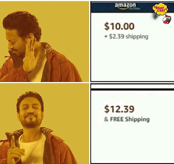 Braatchat's tweet photo. Who can relate? #BraatChat #Amazon #AmazonShipping #FreeShipping https://t.co/LSlF1sSzNe