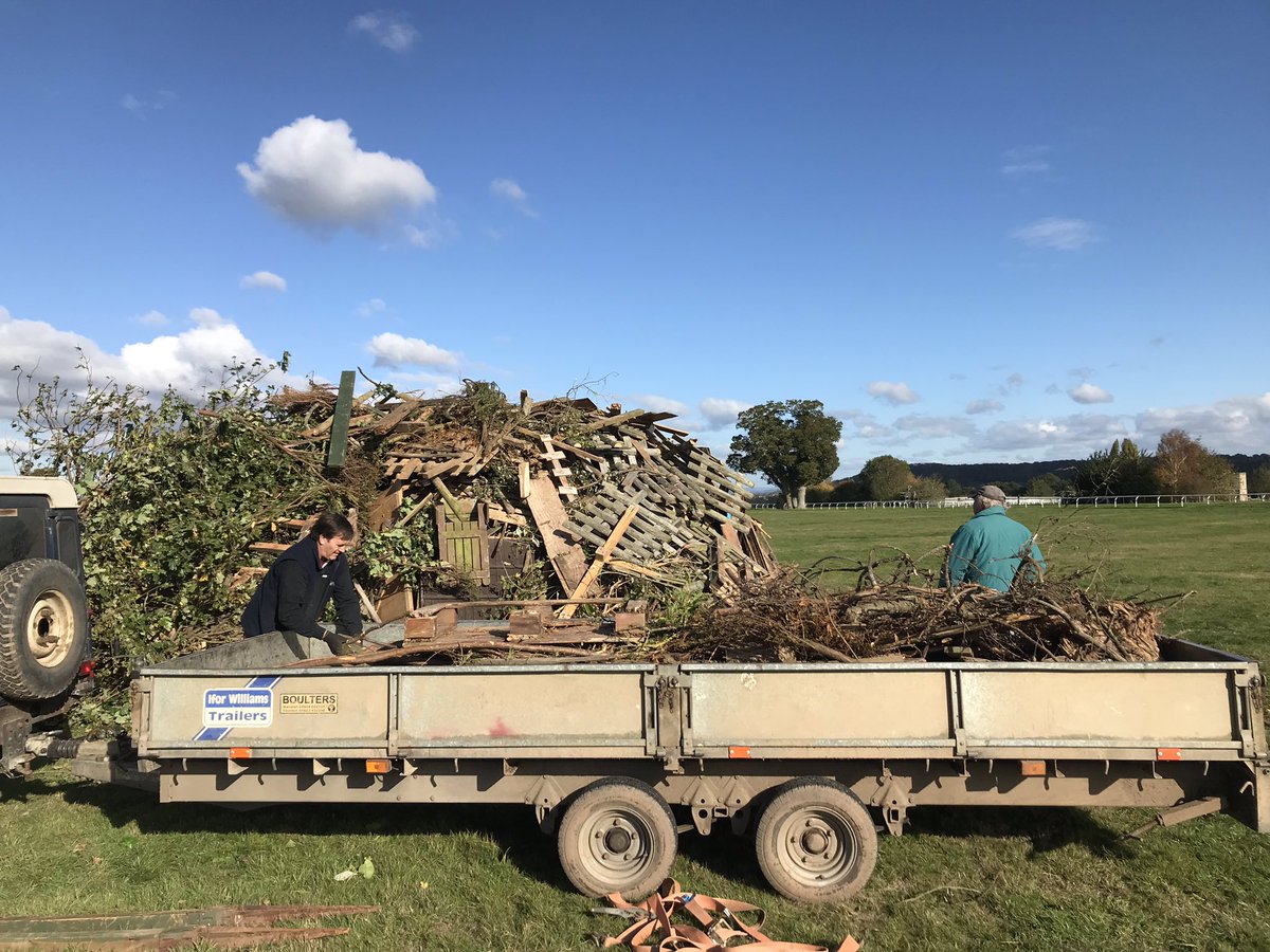 hatchfireworks's tweet photo. Another busy morning bonfire building up @TauntonRacing. Many thanks to Matt and Andy for coming out to help us! Big thank you to those who have already tipped during the week to help...we are nearly there!  #hatchfireworks #bonfirenight https://t.co/VUue0WaN4g
