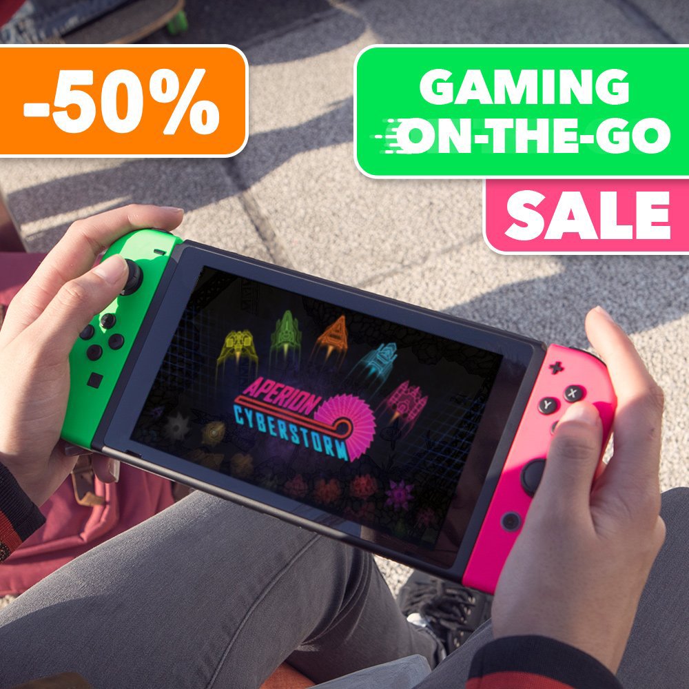 aPrioriDigital's tweet photo. Why not pick up 'Aperion Cyberstorm' for -50% on Nintendo Switch and add a new twin stick shooter to your library for the coming week of #GamingOnTheGo ! @NintendoEurope https://t.co/vCyA22sqnI