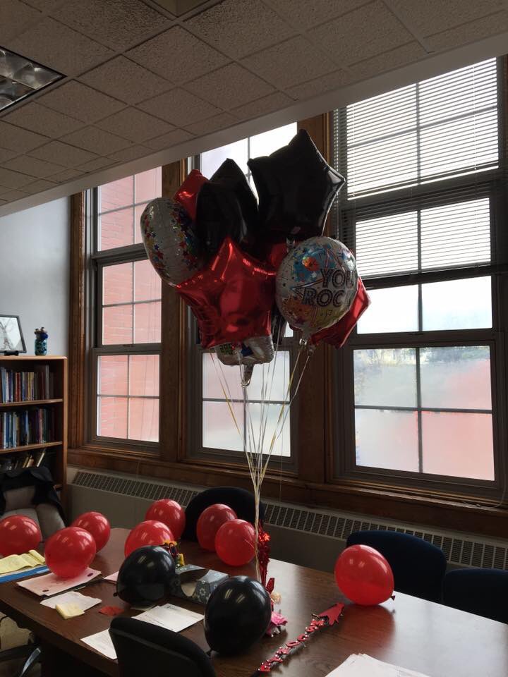 Staff and students @FranklinElem2 pulled off our surprise assembly to celebrate Mrs. Coyne and express our appreciation for her dedication to our school. Her family joined us too! #ThankaPrincipal <a href="/SyracuseSchools/">Syracuse City School</a> #SCSDGivesThanks #SCSDSuccess
