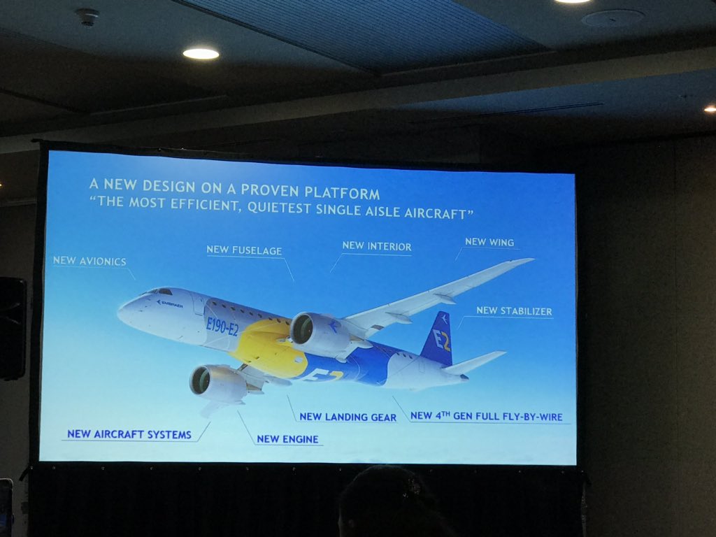 aeroERMO's tweet image. Presentes en el demo Flight del E2 @embraer en Panama, durante el 15th Alta Airline Leaders Forum año 2018. @ALTA_aero #E2 #demoflight