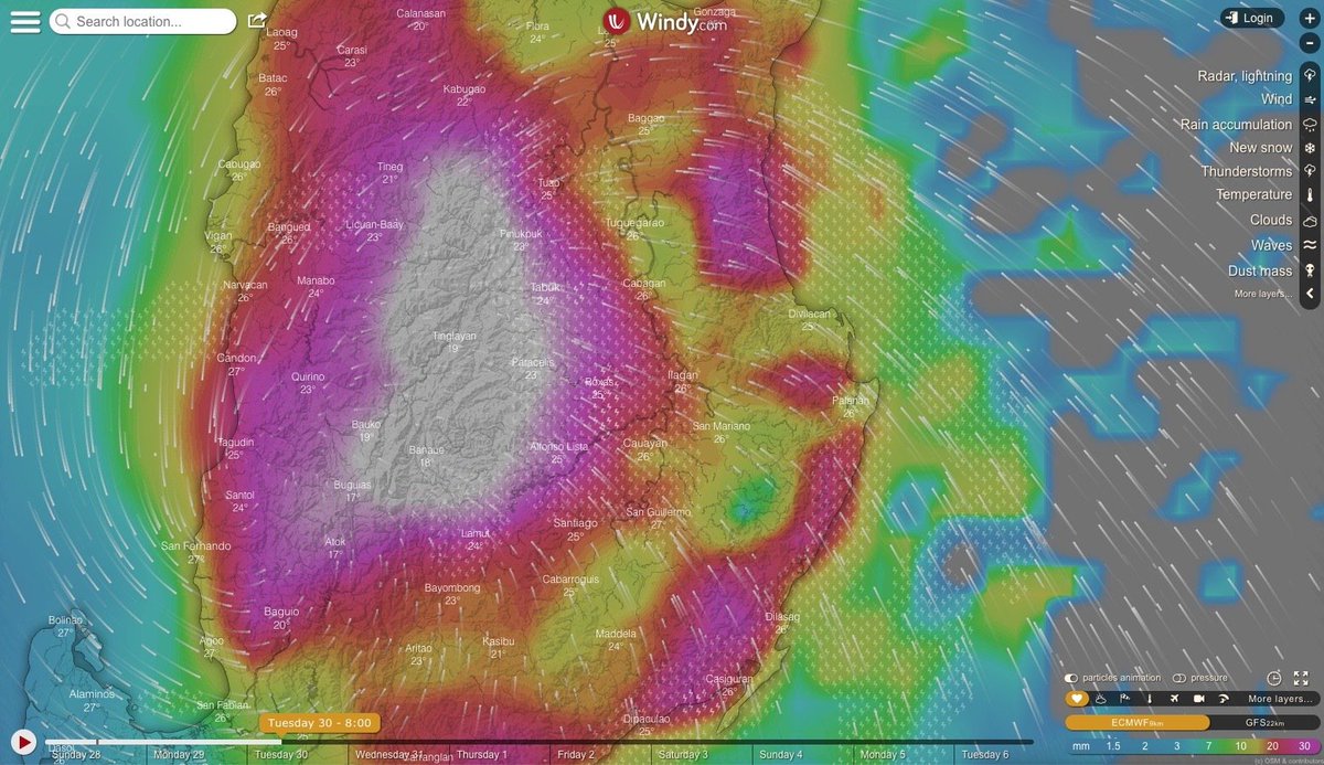 _Christianna_'s tweet photo. Typhoon YUTU {ROSITA} ECMWF Forecast Projected Landfall Luzon Philippines 29-30th Oct Early Morning #Isabella #Cagayan #Philippines #Yutu #TyphoonYutu #Rosita #Palanan #Tuguegarao #Divilacan #Llagan #SanMariano #Roxas #Cabagan #Tabuk #Jieyang #Taiwan https://t.co/BdsOXmsDBu https://t.co/MGEkDvfe9C