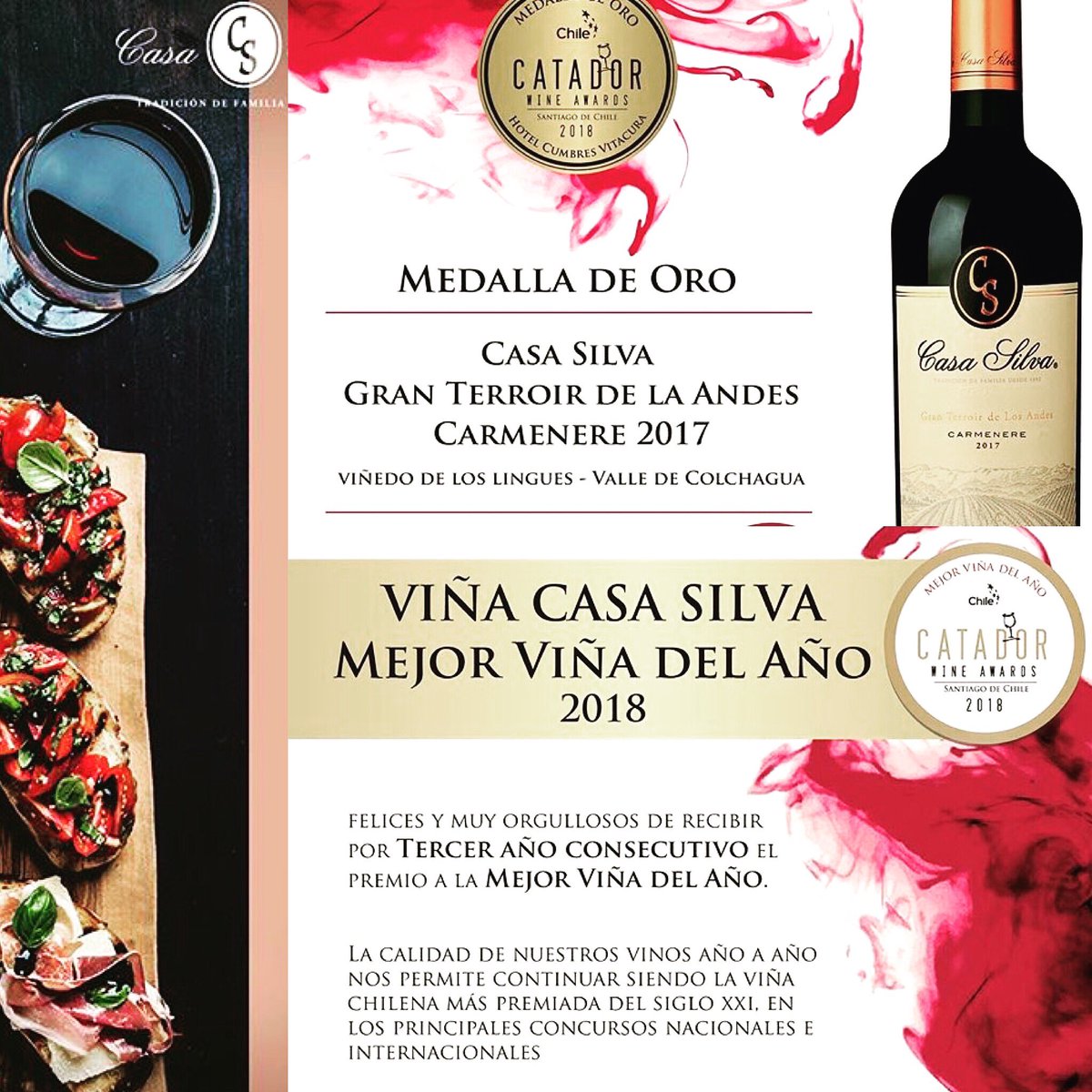 GarageGourmetSA's tweet photo. Nos sentimos orgullosos de celebrar este logro @Casa_Silva #sommeliers #winelovers #quitorestaurantes #carnes #mariscos #pasta #sushi #hambuguesas #pizza #cumbaya #tumbaco #loschillos #quito #vinos que alagan nuestro #paladar #garagegourmetsa https://t.co/irMqTwtQSL
