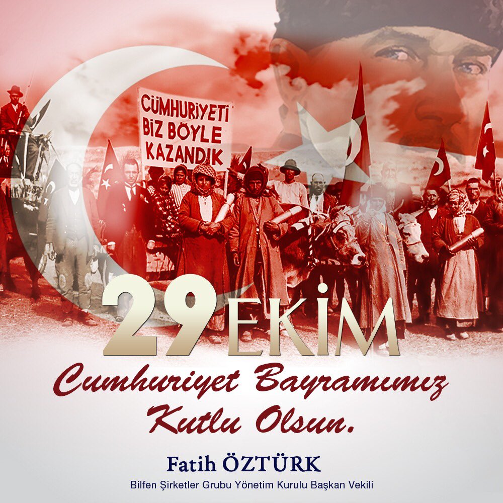 🇹🇷 Cumhuriyetimizin 95. Yıldönümünü kutluyorum. Cumhuriyetimiz için canını feda eden tüm şehitlerimizi rahmet ve minnetle anıyorum. 🇹🇷