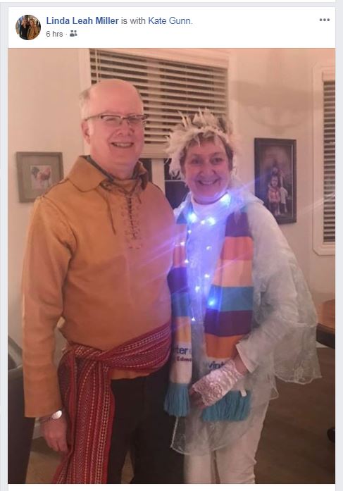 TheMirandaJimmy's tweet photo. A senior @CityofEdmonton employee who oversees programs like @EndPovertyYEG posing w/her husband as he appropriates #Métis culture for halloween. NOT OKAY. How can you create plans to serve the most vulnerable in #yeg when you think this is acceptable? #CultureIsNotACostume https://t.co/AJ4eJ9OqbI
