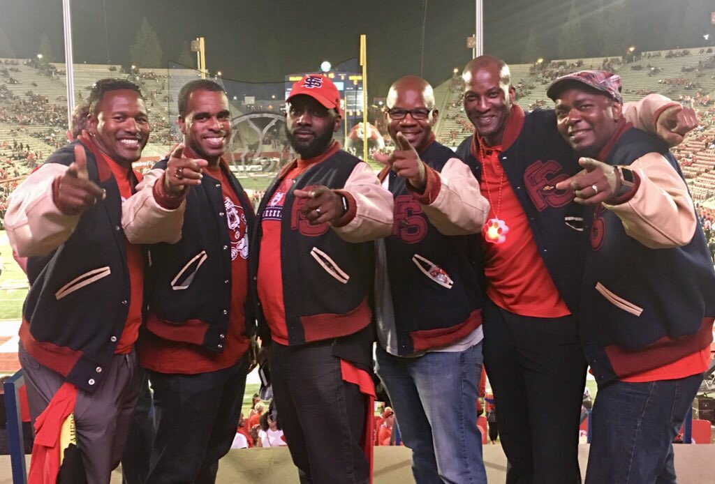 💡#TheFellas- Our #friendship was forged as @Fresno_State student athletes; our #brotherhood is cemented by our family care for each other as @FresnoStateAlum. Blessed reunion @FresnoStateFB #homecoming last night☝🏾#WeStillGotIt #MyBrothers #FresnoState #GoDogs #FSHomecoming
