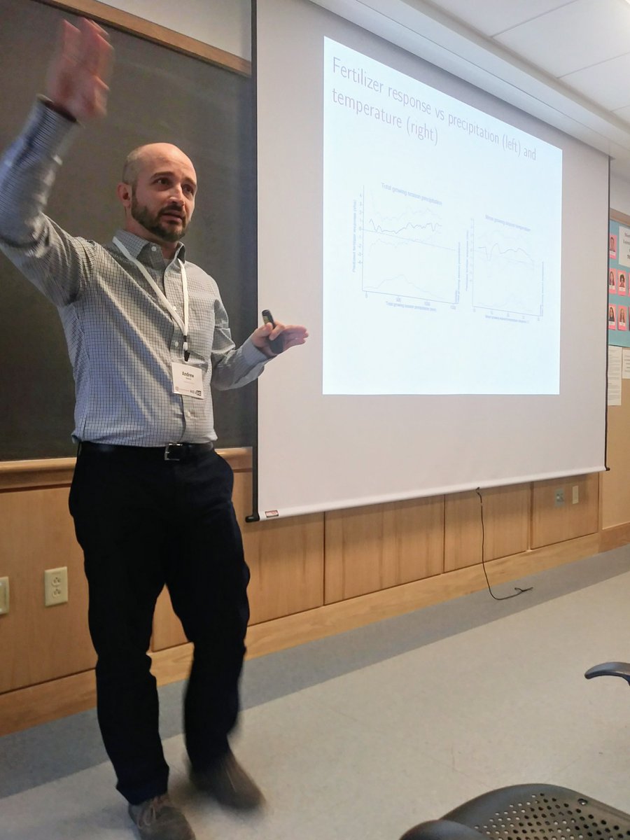 tara_hammonds's tweet photo. Agriculture in #SubSaharanAfrica is characterized by low productivity and input use. @FordhamNYC professor Andrew Simons presents an innovative method of assessing returns to #soilhealth investments at #NEUDC2018 #agtech https://t.co/IpoxS4LdFm