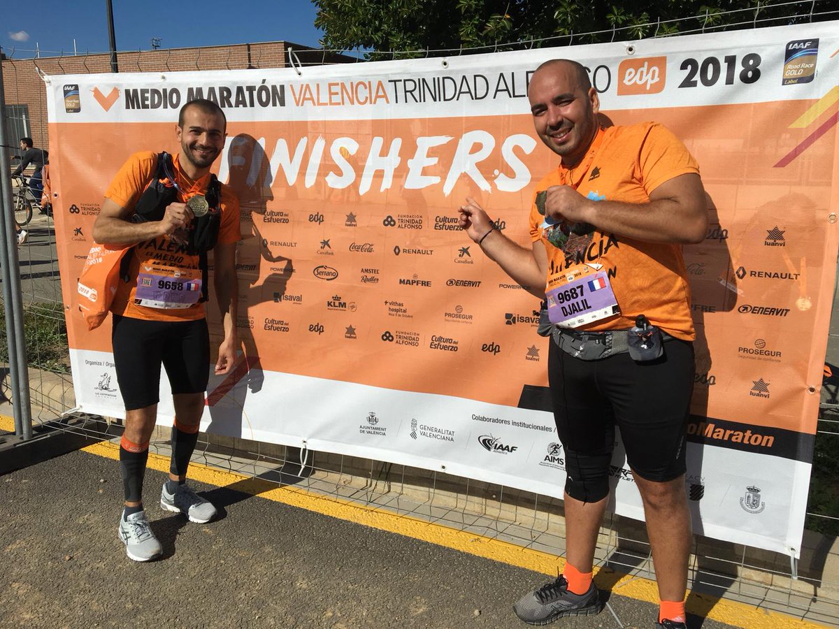 🏅Finisher #MedioMaratonVLC 🏅 Superbe ambiance 👌