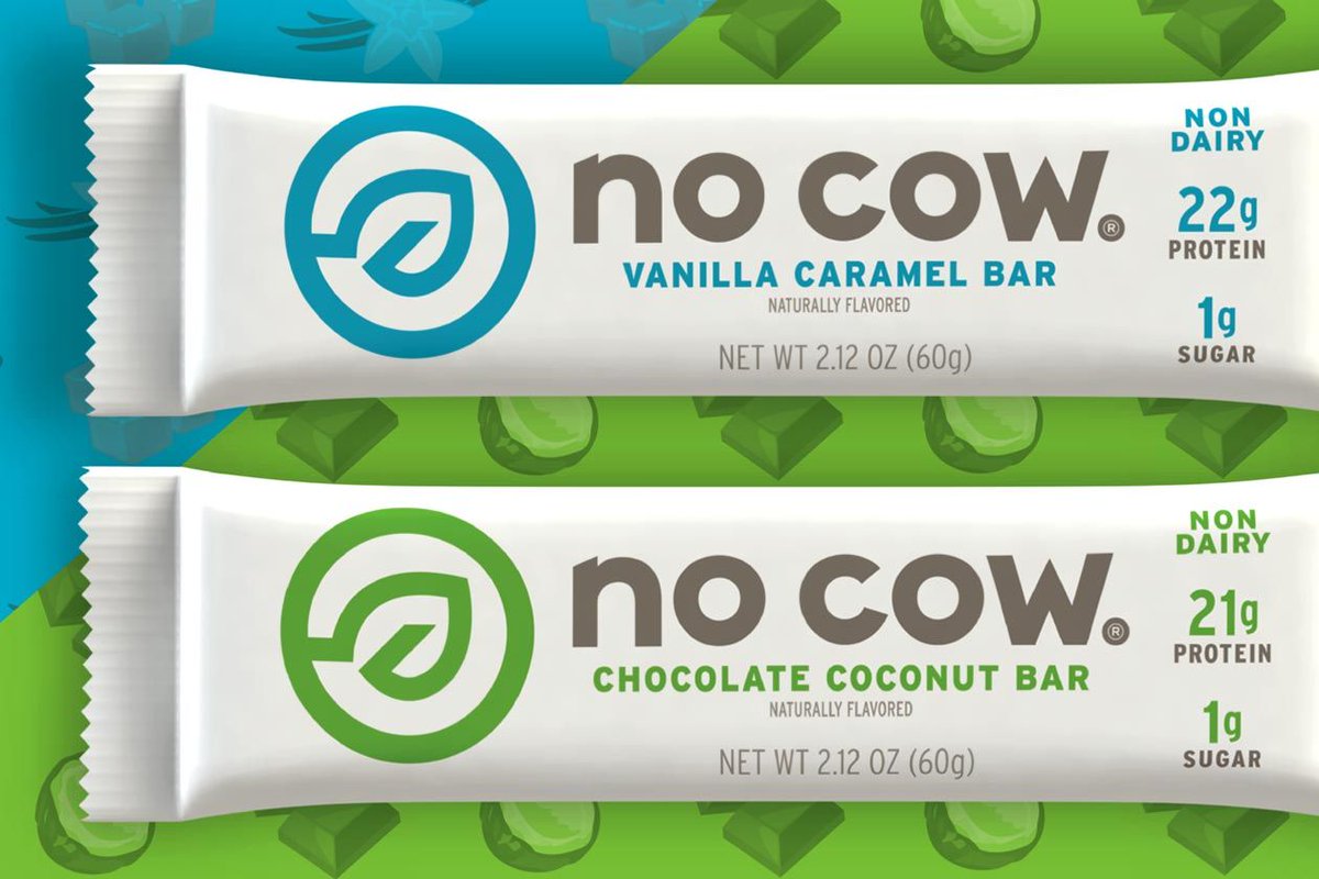 No Cow plant-based protein bar launches in two limited edition flavors <a href="/NoCow/">No Cow</a> stk3d.li/2z8ydox