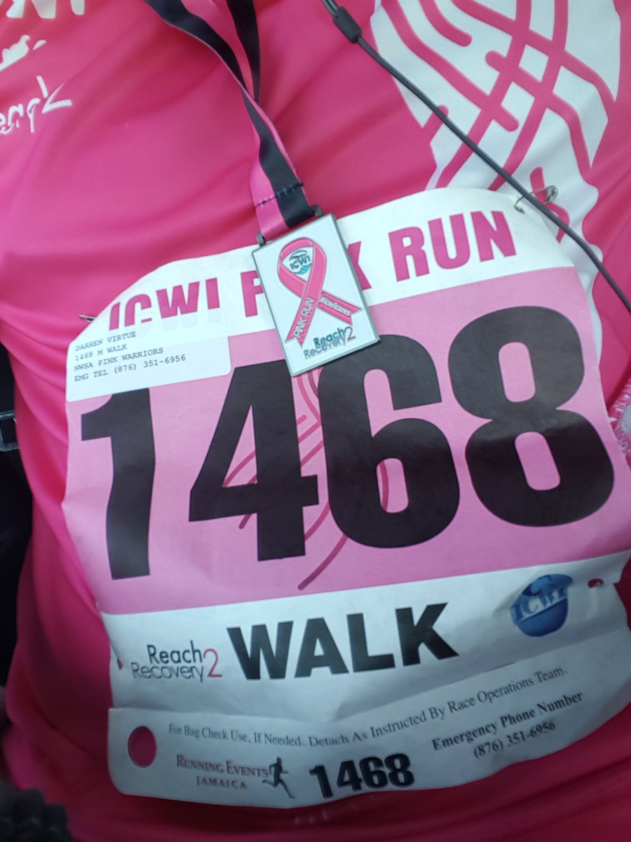 A great Morning well spent in support of the #ICWIPinkRun2018 🏃‍♂️@jacancersociety
#Survive2Revive #RunForACause #BreastCancerAwarenessMonth #JoinTheFight